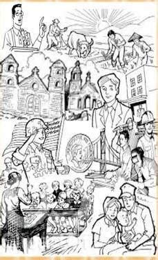 maayos at matiwasay na lipunan drawing